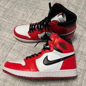 Air Jordan 1 High - size 11 - Fire red/white/black